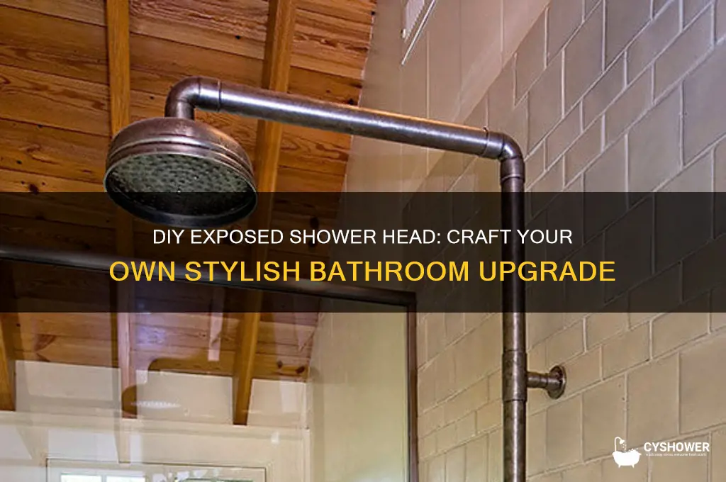 how to make your own exposed shower head