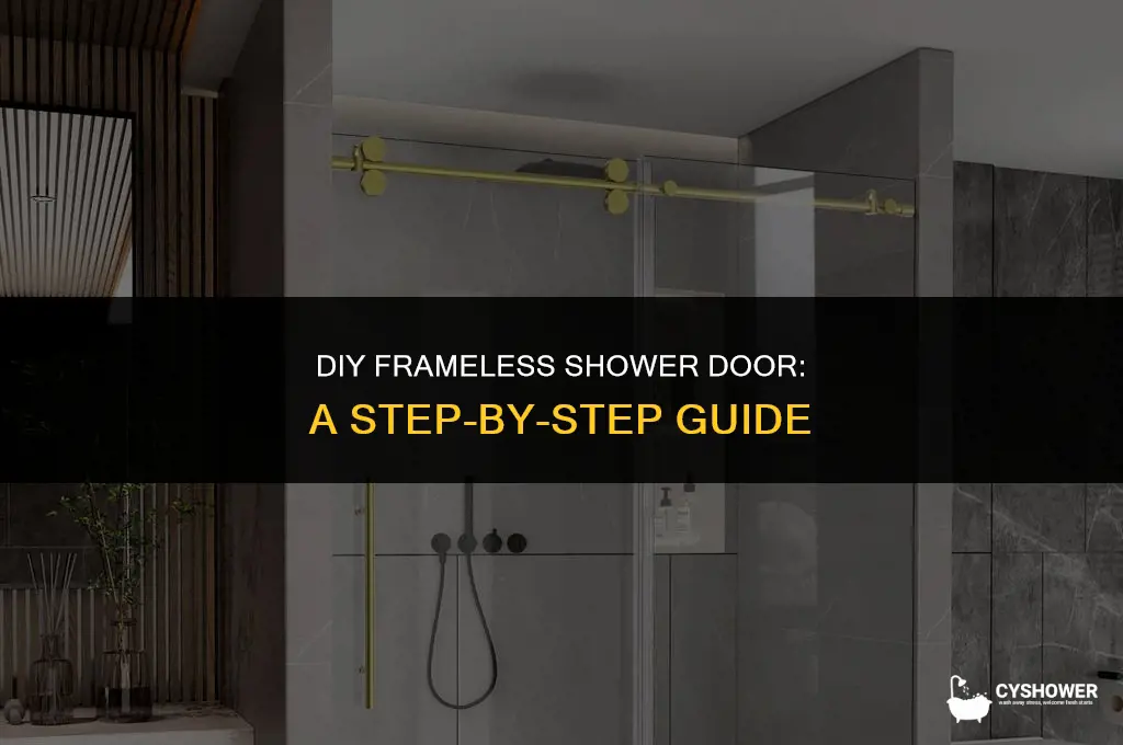 how to make your own frameless shower door