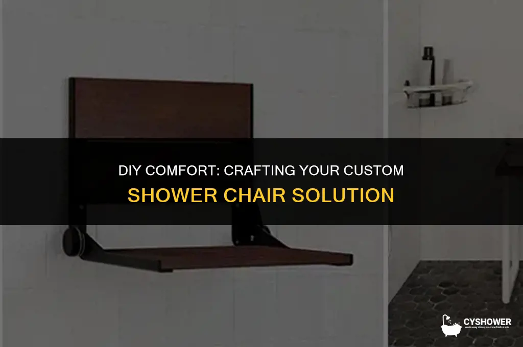 how to make your own shower chair