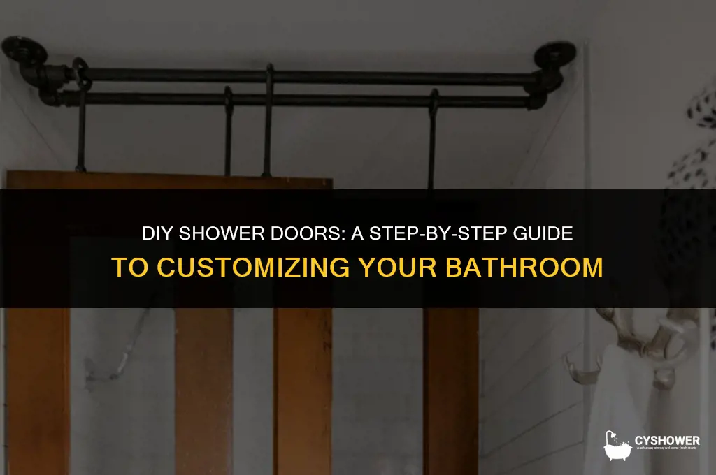 how to make your own shower doors