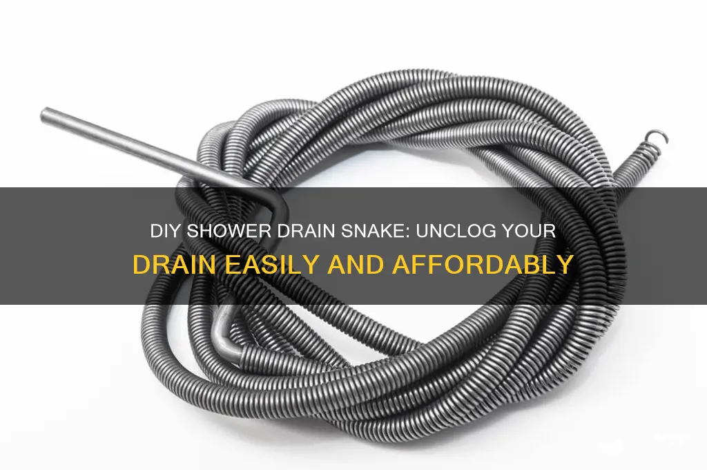 how to make your own shower drain snake