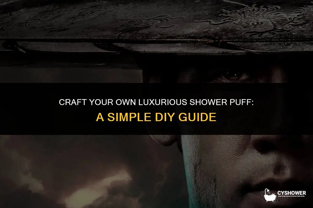 how to make your own shower puff