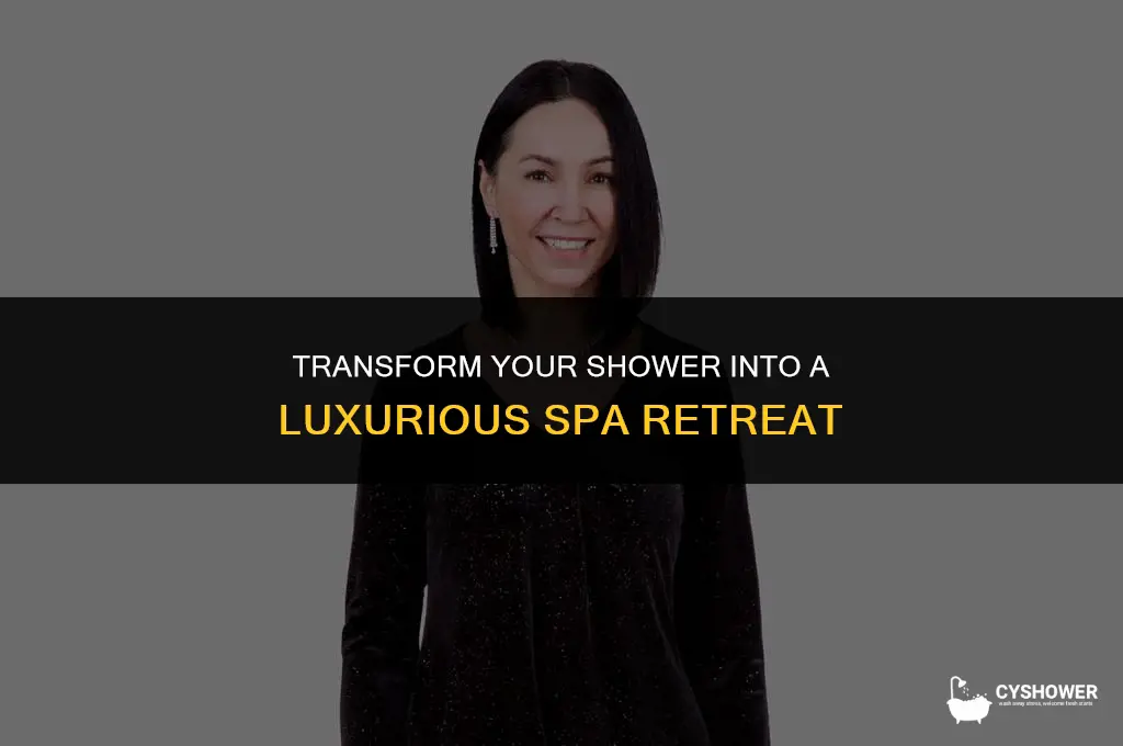 how to make your own shower spa