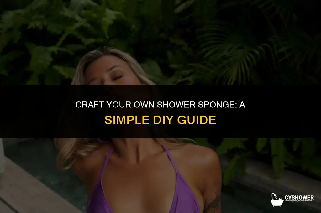 how to make your own shower sponge