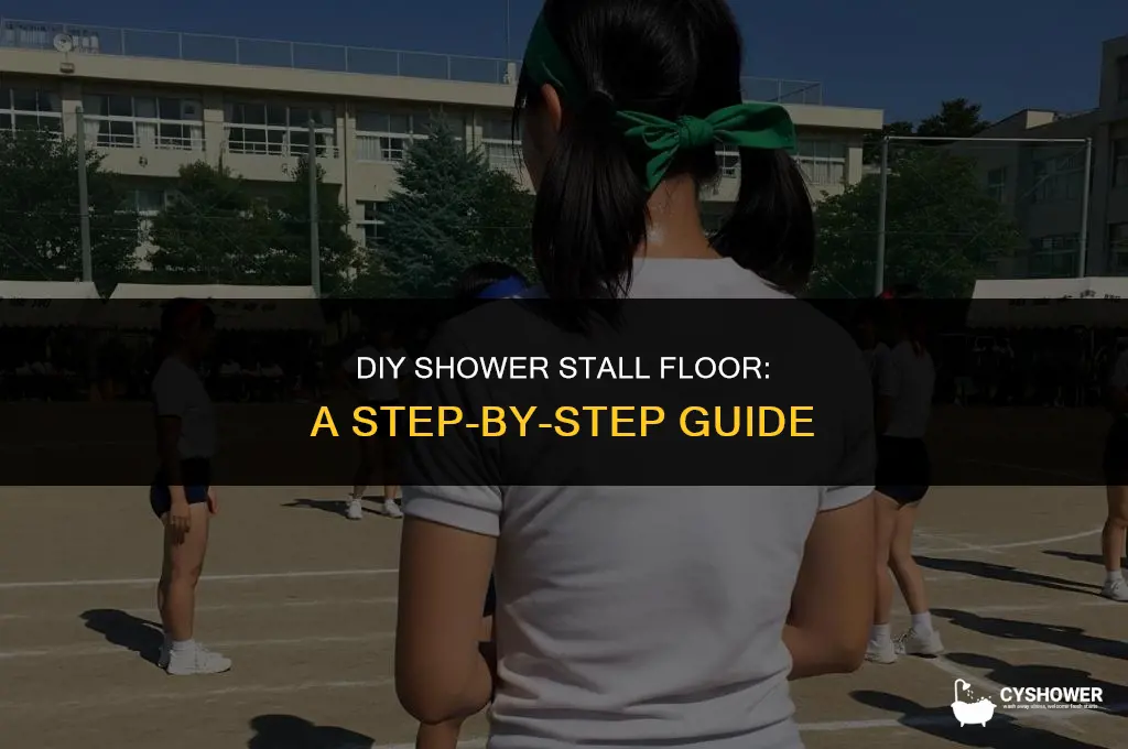 how to make your own shower stall floor