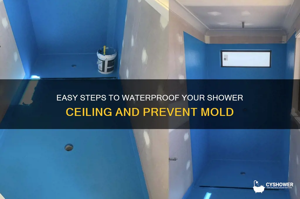 how to make your shower ceiling water proff