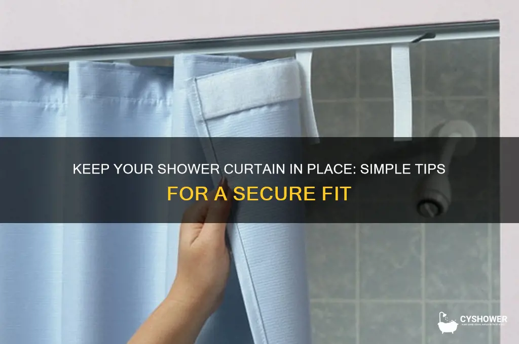 how to make your shower curtain to sttay