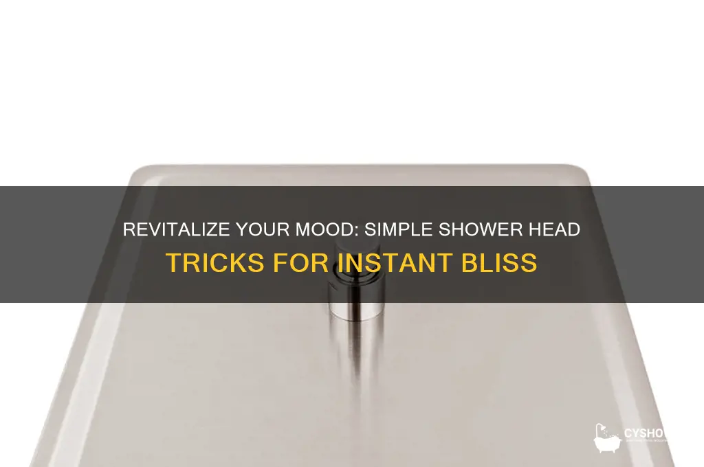 how to make yourself feel good with a shower head