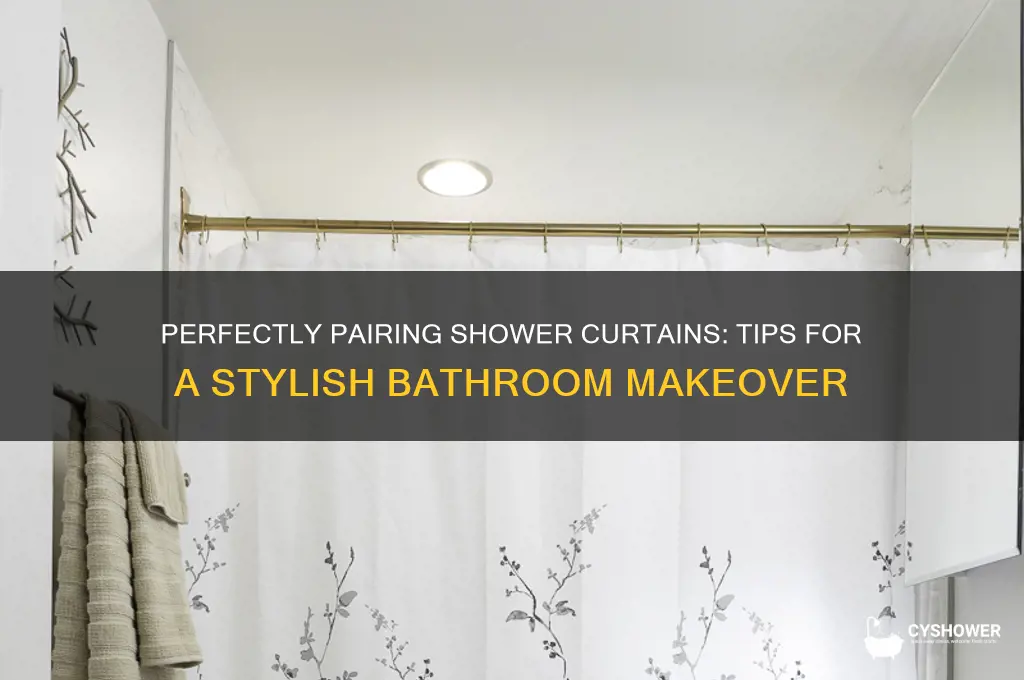 how to match bathroom shower curtain
