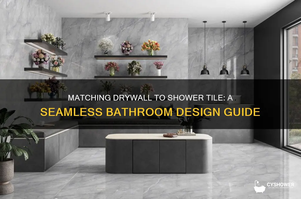 how to match drywall to find out shower tile