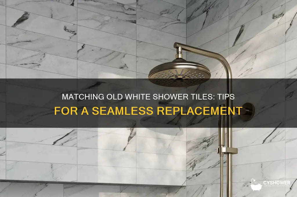 how to match tile from old shower white