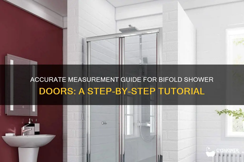 how to measure a bifold shower door