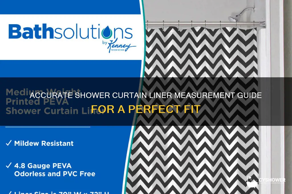how to measure a shower curtain liner