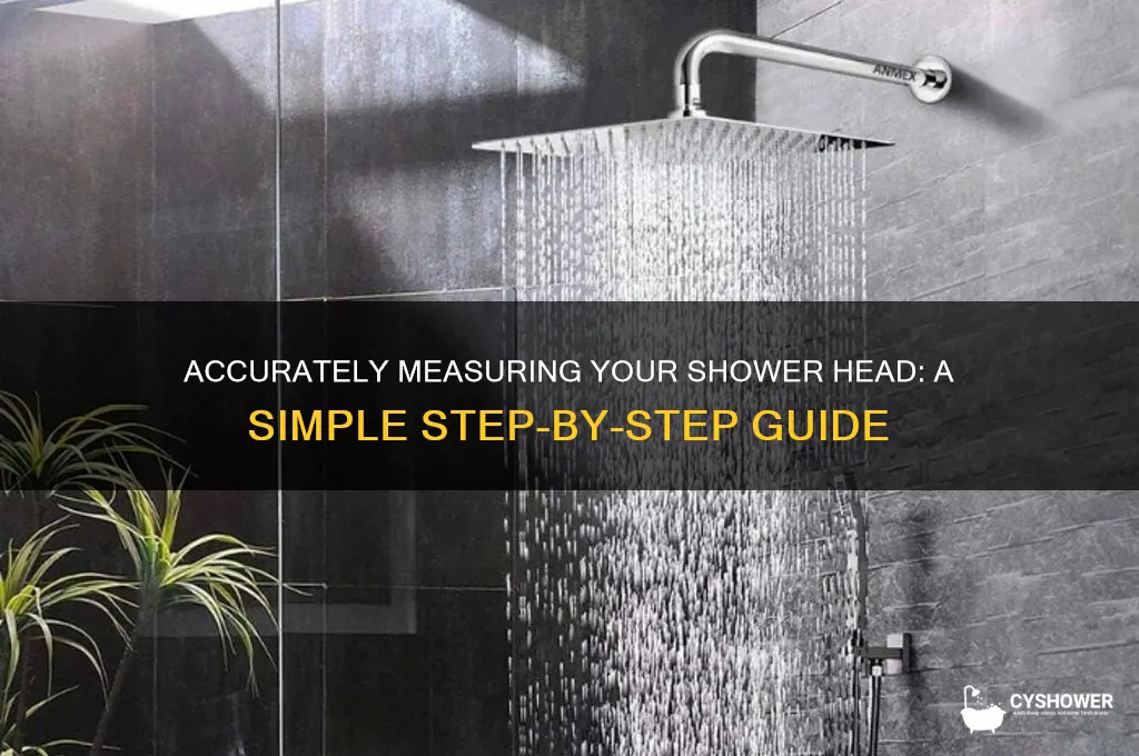 how to measure a shower head
