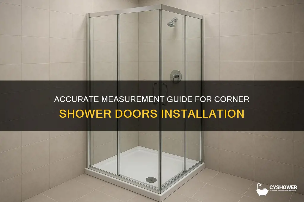 how to measure corner shower doors