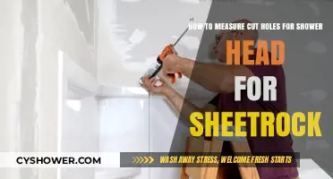 Measuring and Cutting Perfect Shower Head Holes in Sheetrock: A Guide