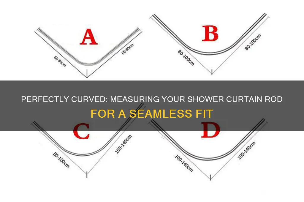 how to measure fitment of a curved shower curtain rod