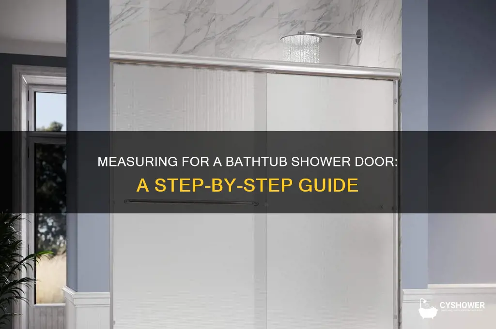 how to measure for a bathtub shower door