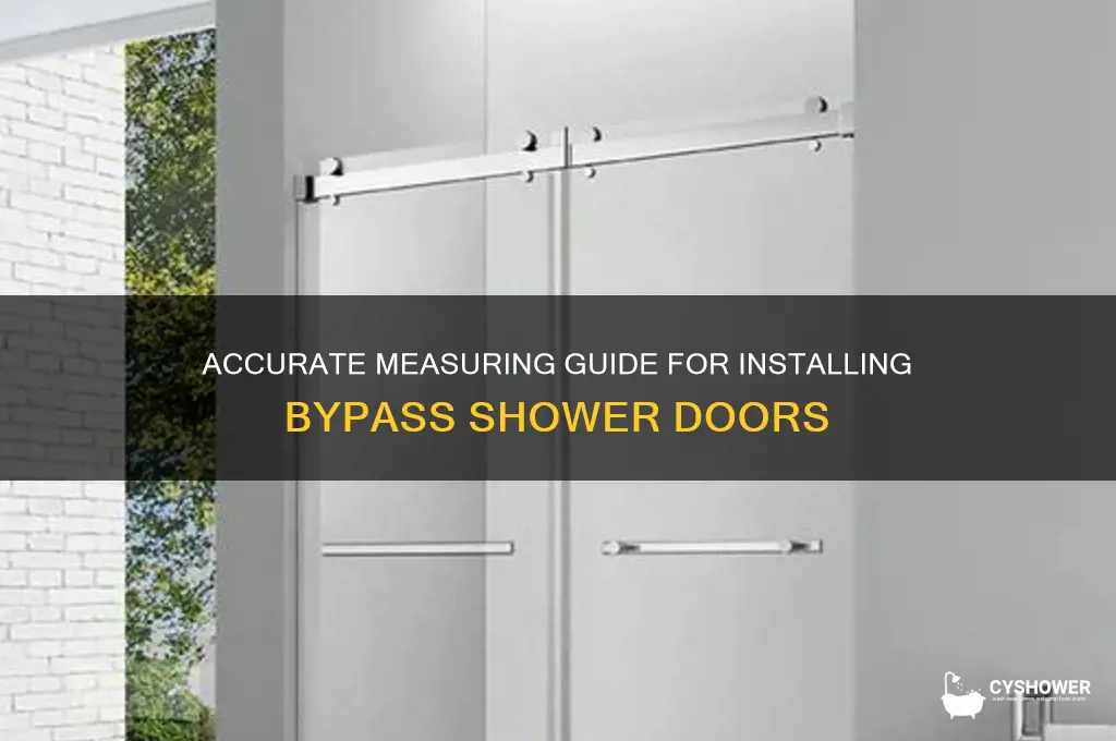 how to measure for a bypass shower door