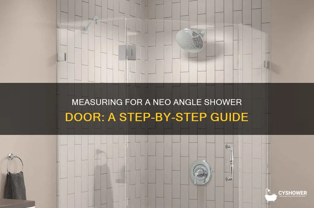 how to measure for a neo angle shower door