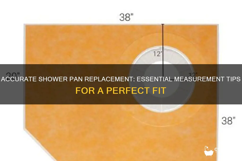 how to measure for a replacement shower pan