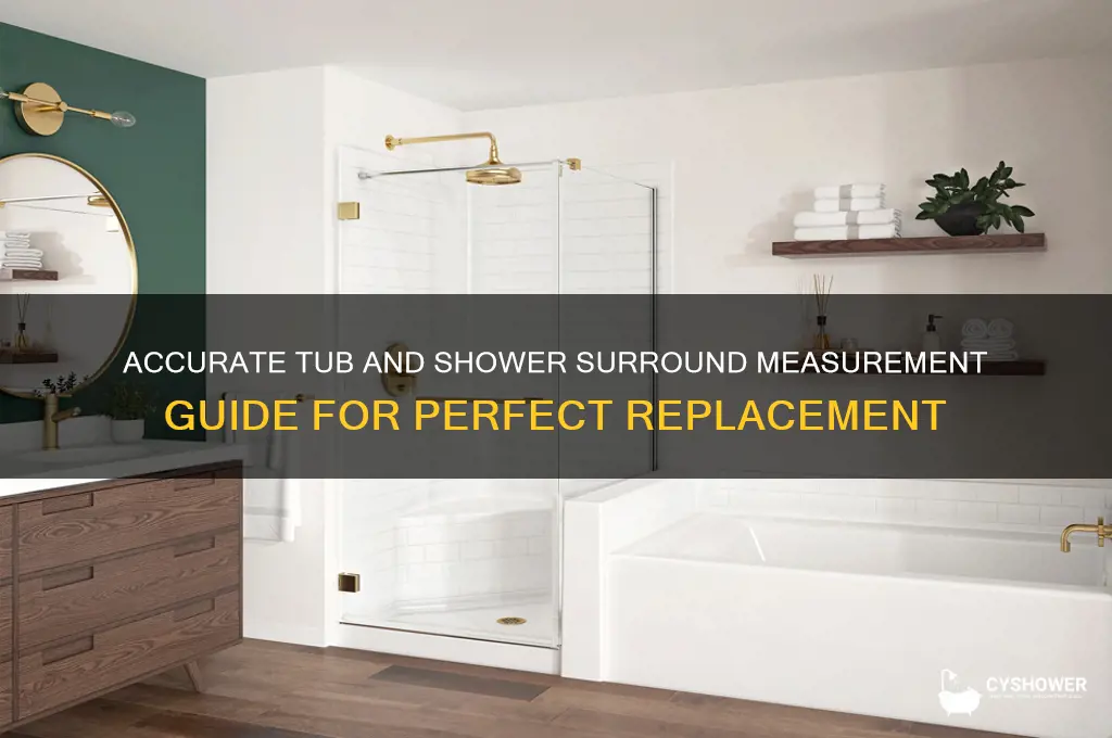 how to measure for a replacement tub and shower surround