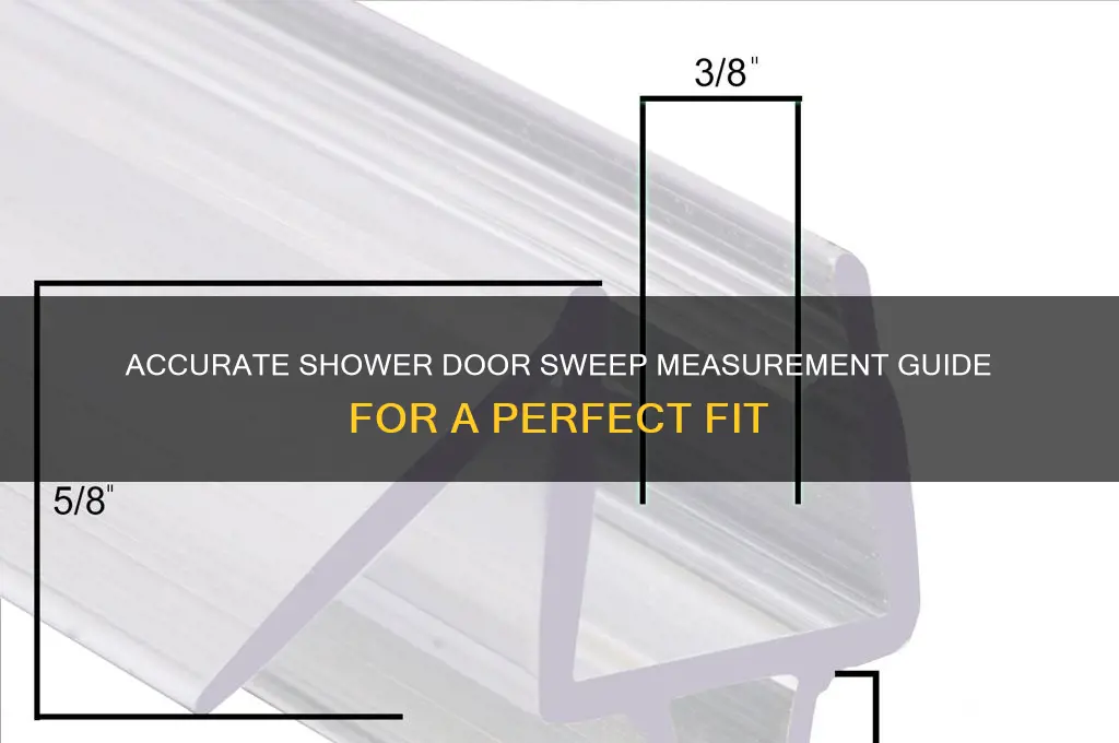 how to measure for a shower door sweep