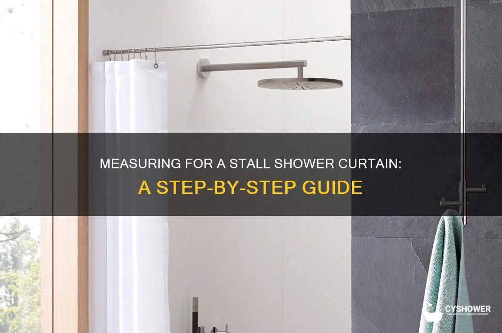 how to measure for a stall shower curtain