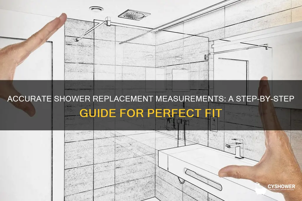 how to measure for replacement shower