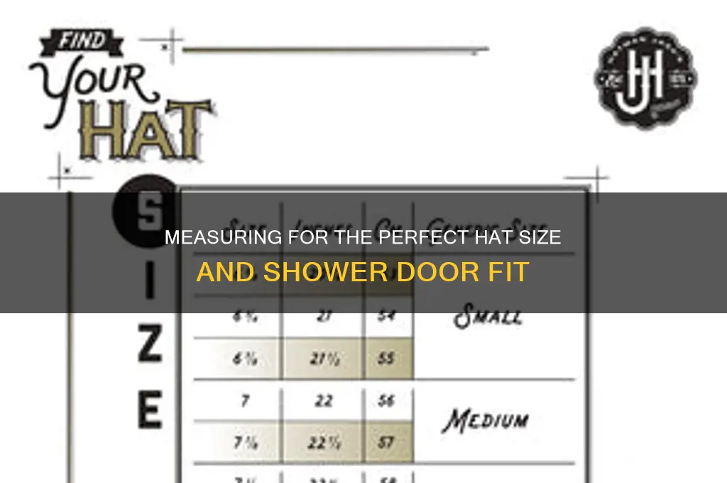 how to measure hat size shower door to buy