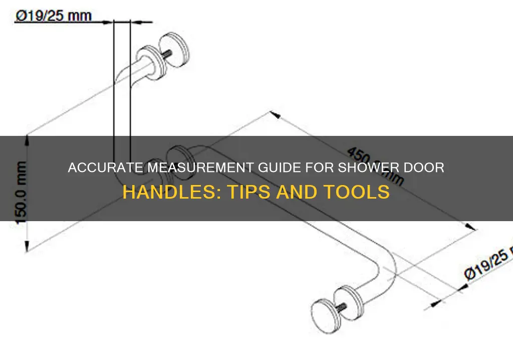 how to measure shower door handles