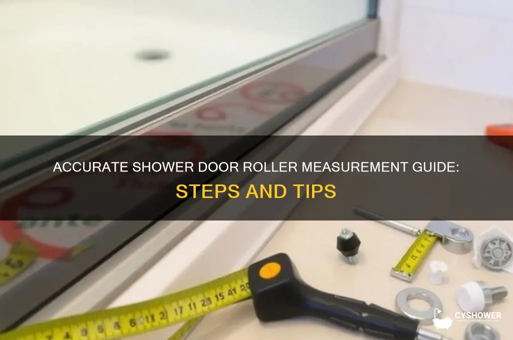 how to measure shower door rollers