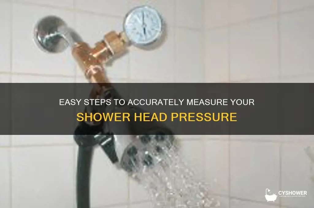 how to measure shower head pressure