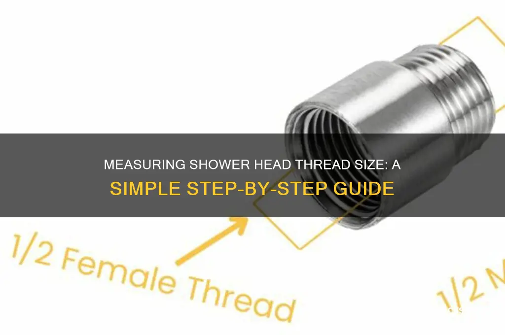 how to measure shower head thread size