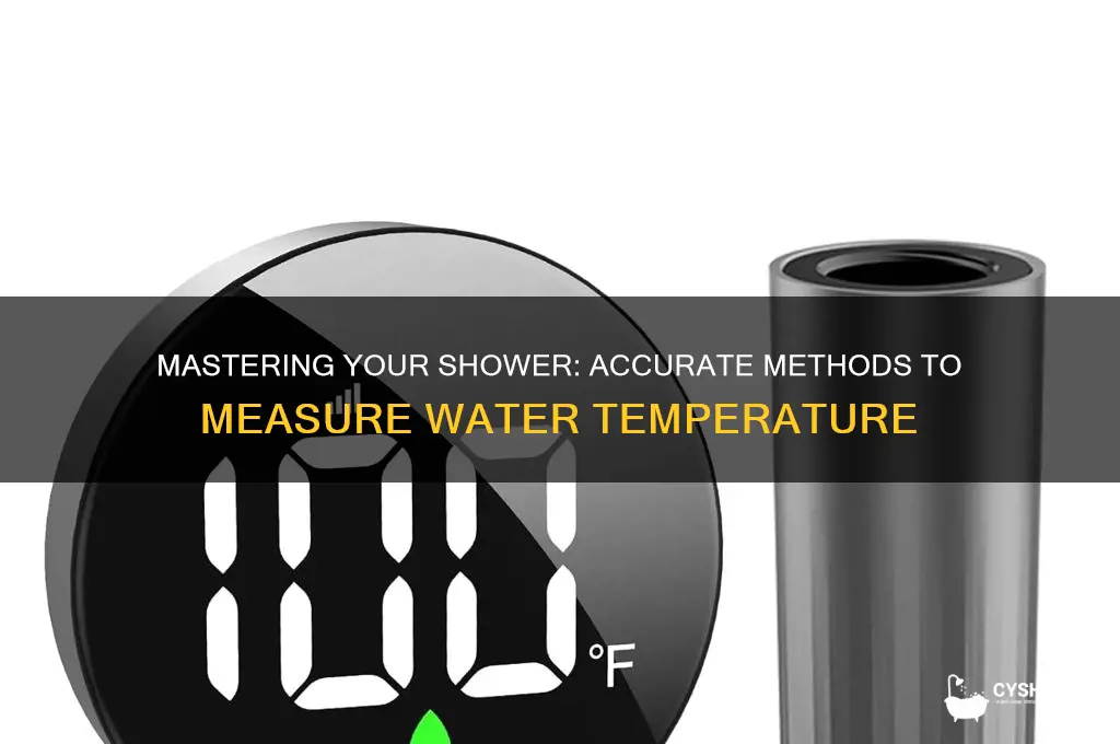 how to measure shower water temperature