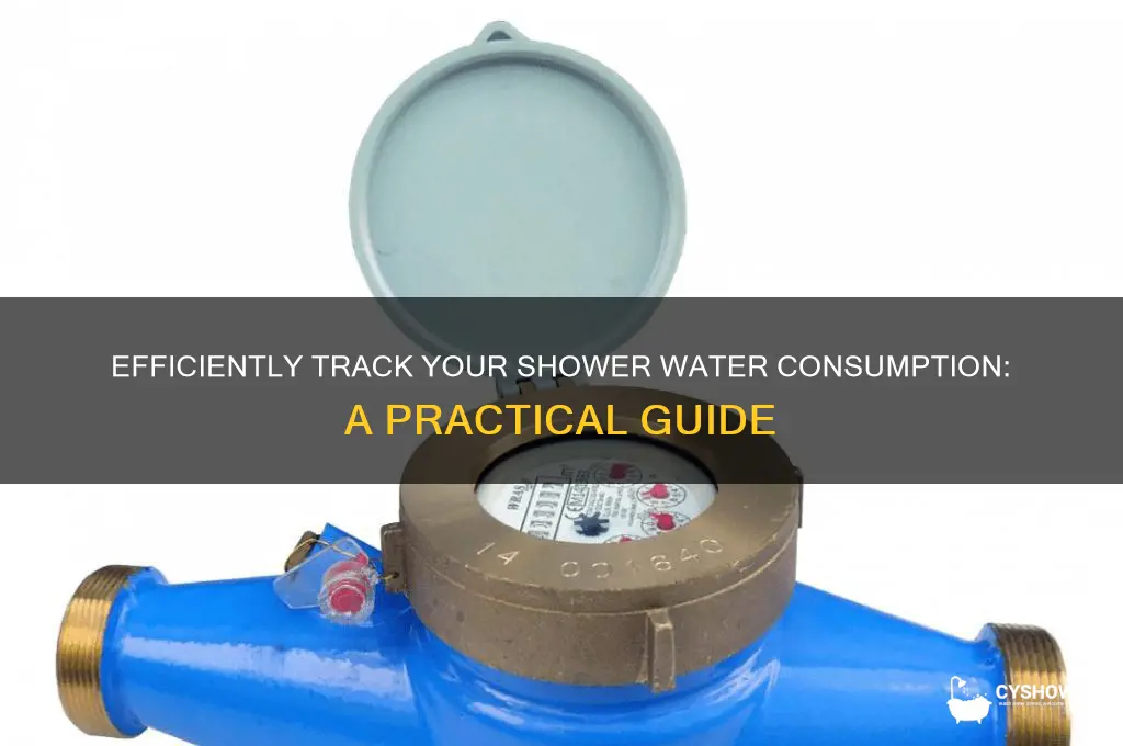 how to measure shower water usage
