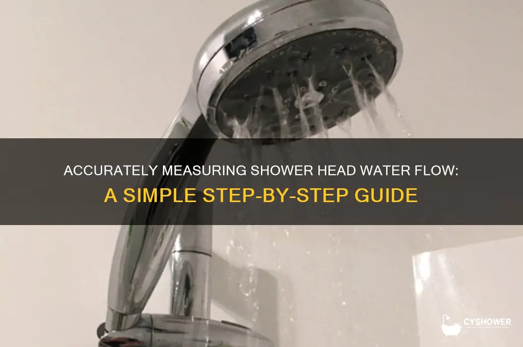 how to measure water flow from shower head