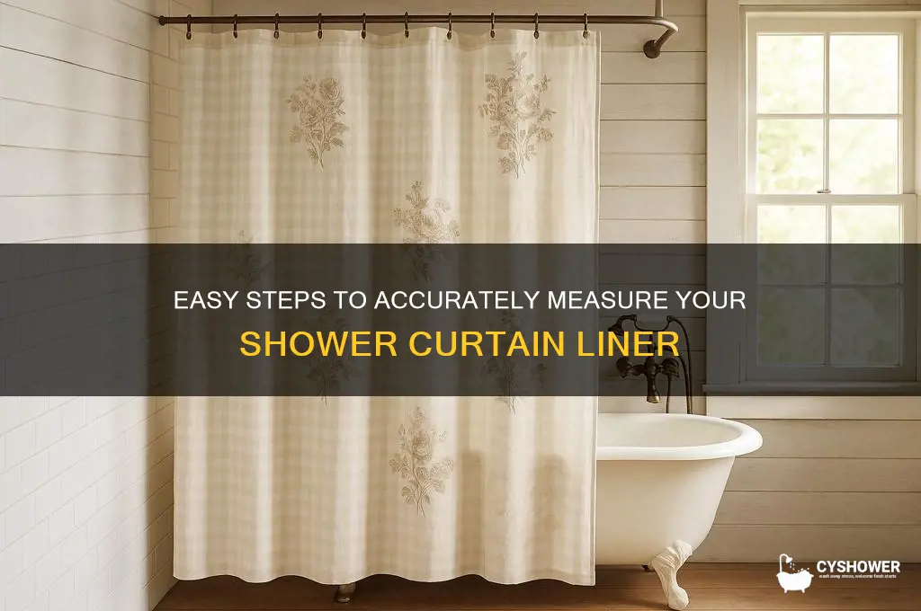 how to measyre shower curtain liner
