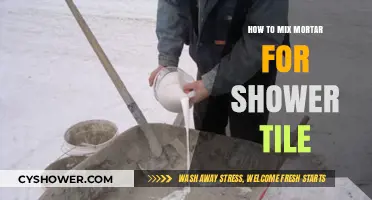 Mastering Mortar Mixing: A Step-by-Step Guide for Shower Tile Installation