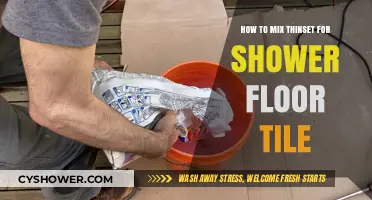 Mastering Thinset Mixing for a Perfect Shower Floor Tile Installation