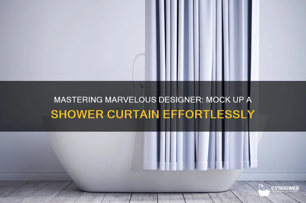 how to mock up a shower curtain in marvelous designer