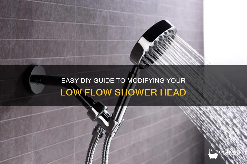 how to modify low flow shower head