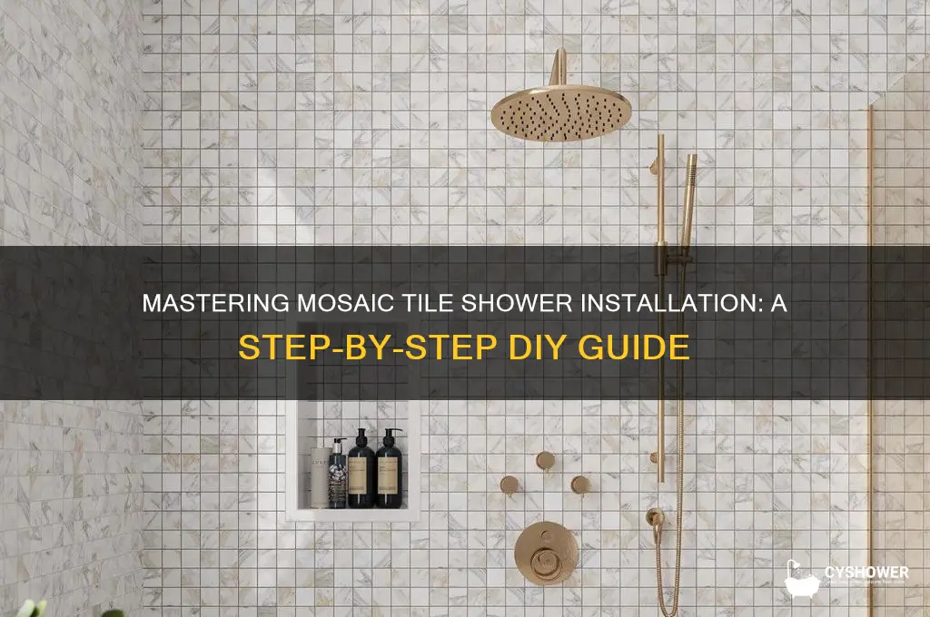 how to mosaic tile shower