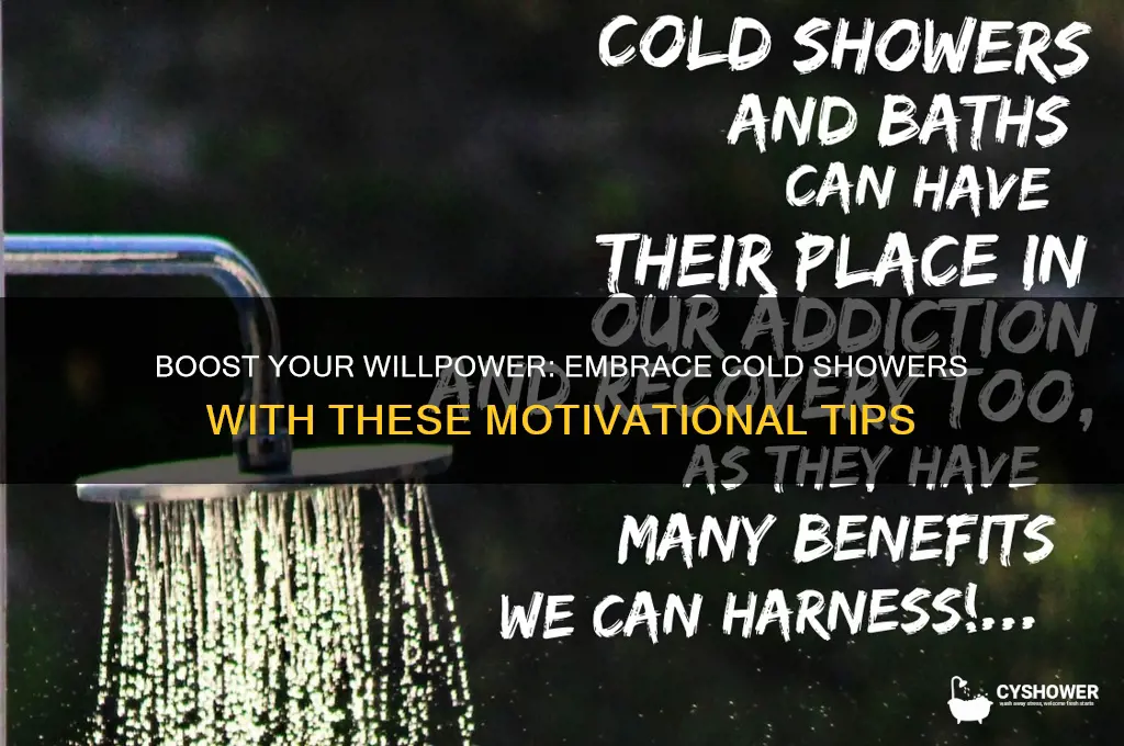 how to motivate yourself to take a cold shower