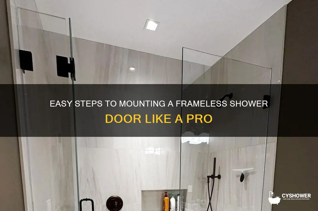 how to mount a frameless shower door