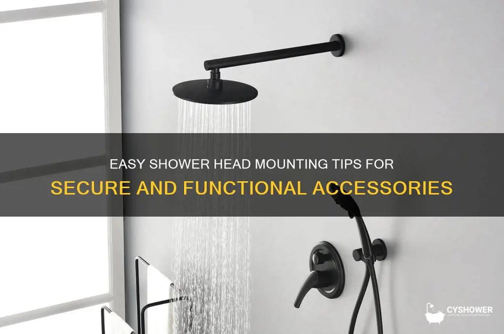 how to mount things in a shower head