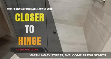 Adjusting Frameless Shower Door Alignment Near Hinge: A Simple DIY Guide