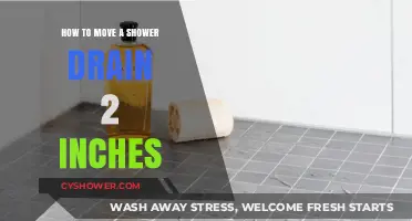 Relocating Your Shower Drain: A 2-Inch Shift Made Simple