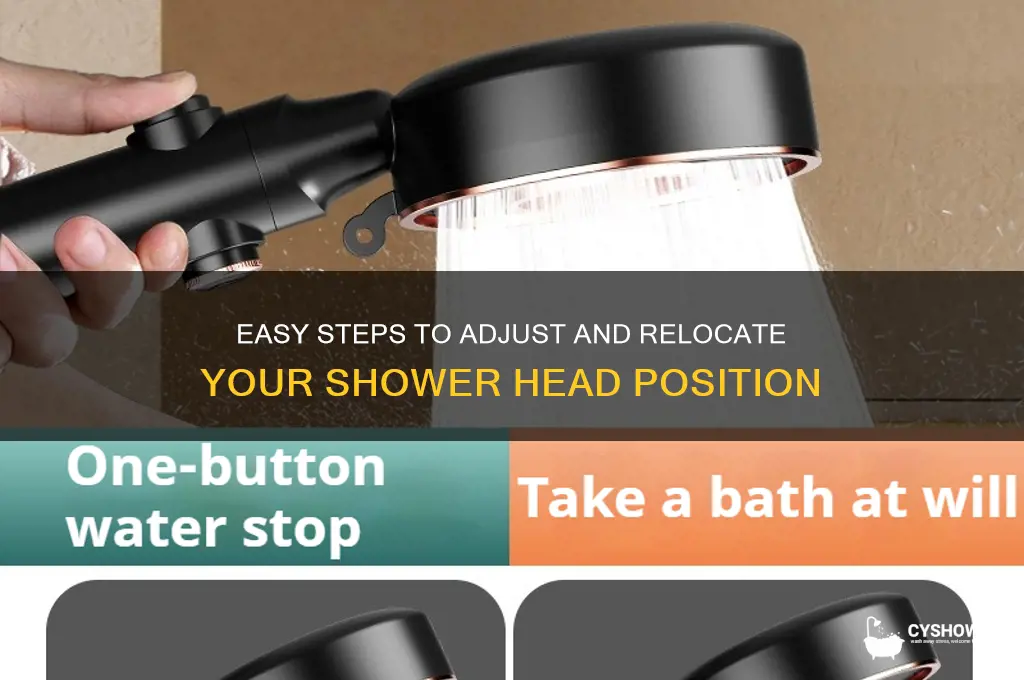 how to move a shower head