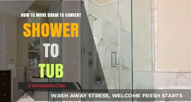Convert Your Shower to a Tub: Relocating Drain Made Easy
